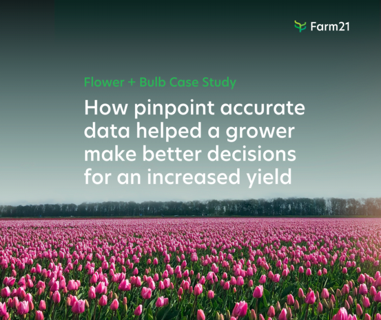 Precision farming for flowers and bulbs