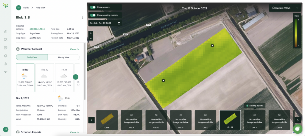 Données satellite - tout ce que tu dois savoir sur la nouvelle fonctionnalité de Farm21 4 WDVI